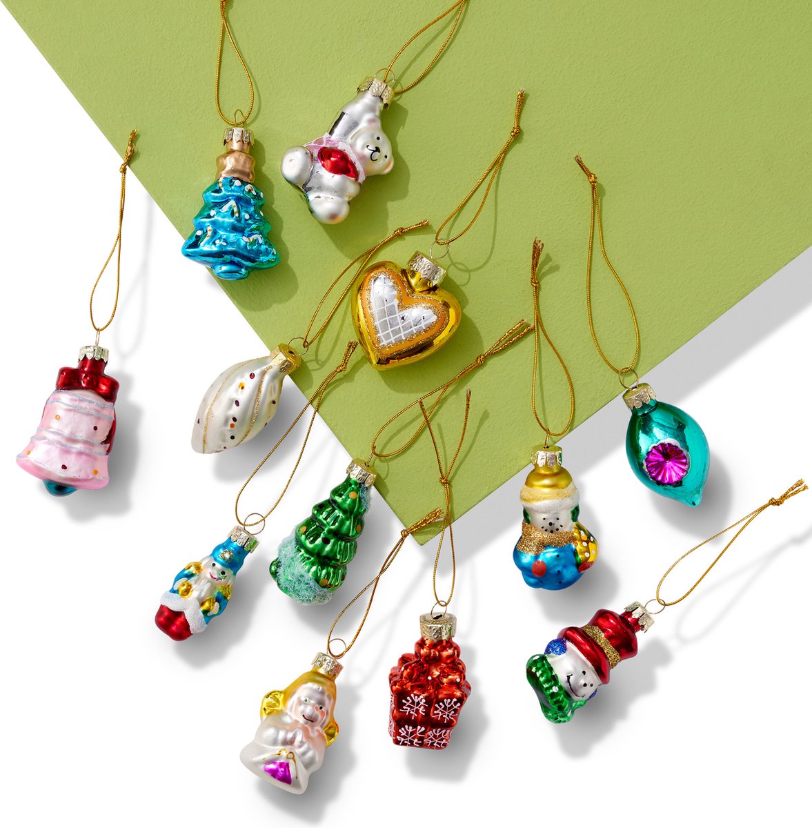 Boules De Noël Maisonnettes En Verre Soufflé - Ornements Sapin Vintage - Déco Intérieur Festif - 13