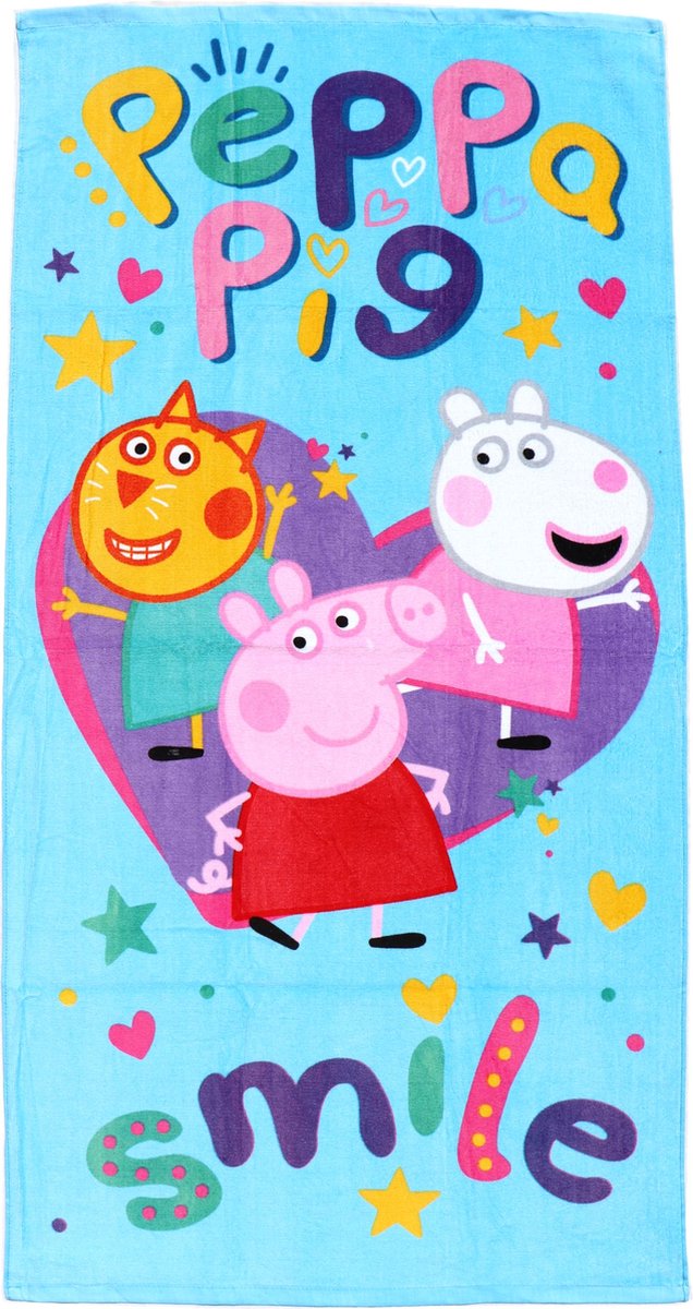 Peppa Pig strandlaken | Badhanddoek 70x140 katoen | BS14