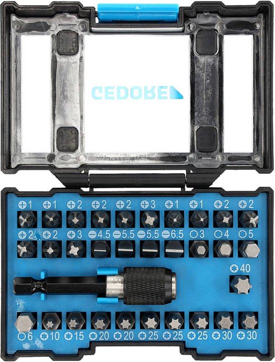 Gedore 666-U-20 Bit-Steckschlüssel Box mit Knarre 1/4 Zoll. Werkzeuge für Reparatur und Instandhaltung