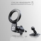CHLIN MagSafe - Support téléphone magnétique Voiture - support universel - Iphone - andorid - samsung - idéal pour tesla - bureau - grille de ventilation tableau de bord - support voiture - anti-choc - support voiture
