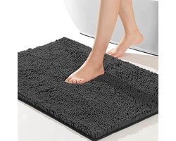 Badmat TPR Antislip - 90x60cm - Absorberende Badmat - Badkamermat - Douchemat - Zwart - Extra Zwaar - SEVEND® Badmat TPR Antislip - 90x60cm - Absorberende Badmat - Badkamermat - Douchemat - Zwart - Extra Zwaar - SEVEND®