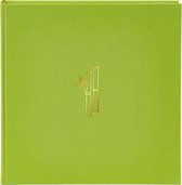 GOLDBUCH GOL-27843 fotoalbum THE PANDA groen linnen, witte bladzijden, 30x31 cm