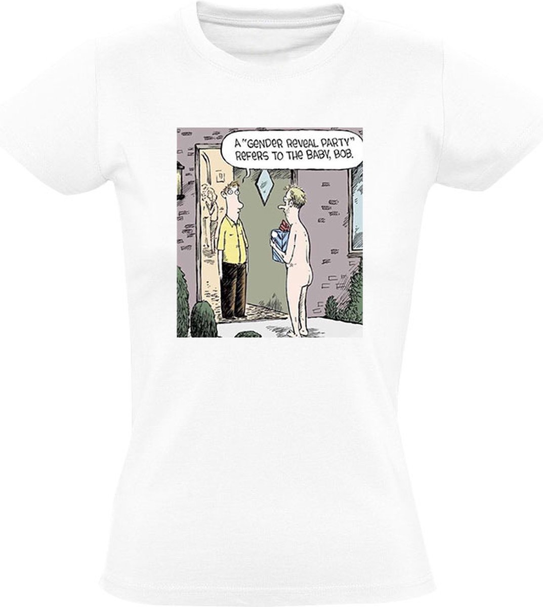 Gender reveal party Dames T-shirt - baby - genderreveal - grappig