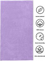 Funnies Strandlaken XL | Lavendel | 100 x 200cm | 500 gram/m2 | Saunalaken
