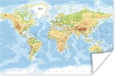 Affiche Wereldkaart - Géographie - Atlas - 180x120 cm XXL