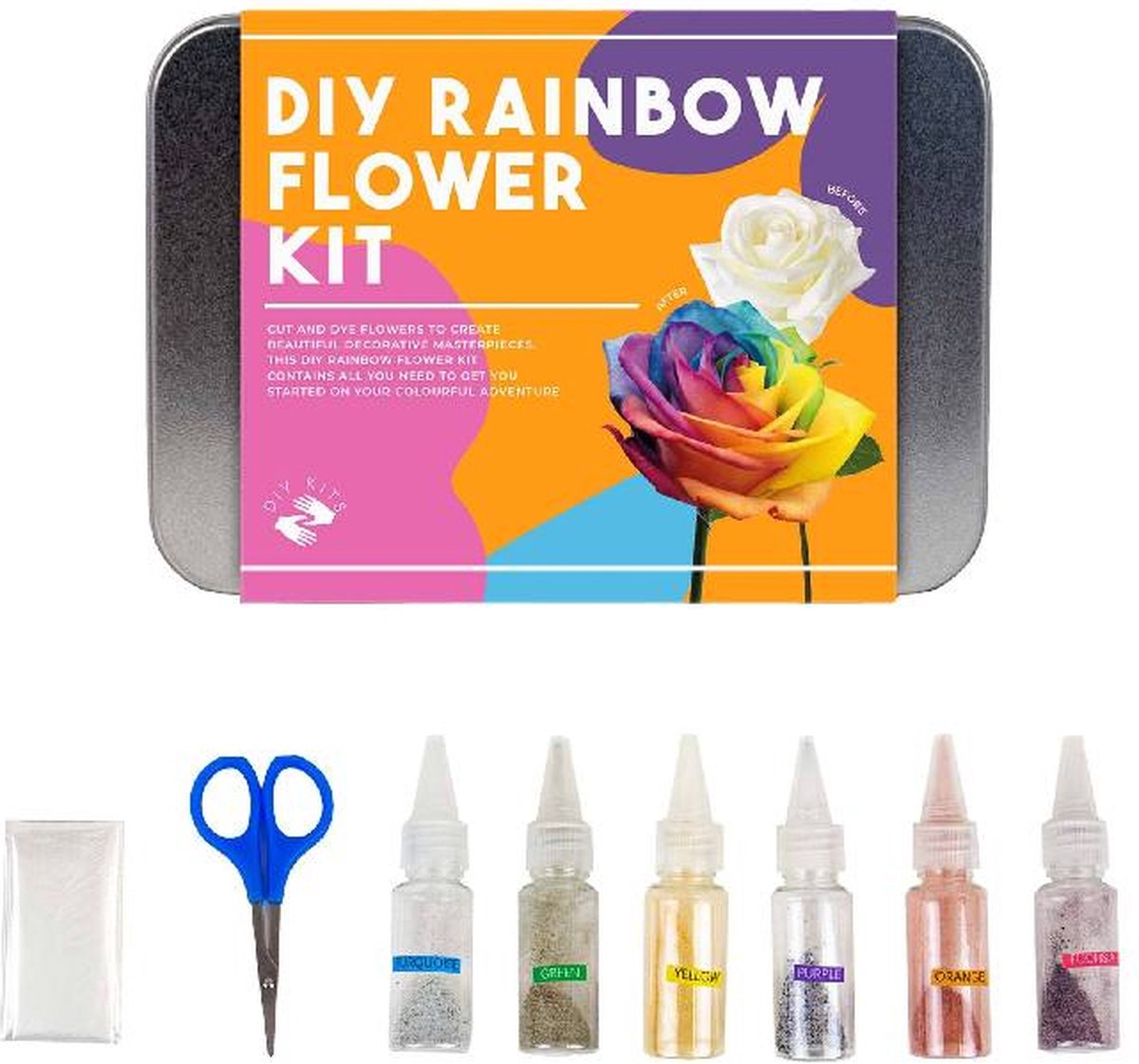 Gift Republic Doe-het-zelf pakket - Regenboog Bloemen
