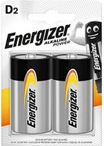 Energizer Alkaline Batterij D 1.5 V Power 2-Blister