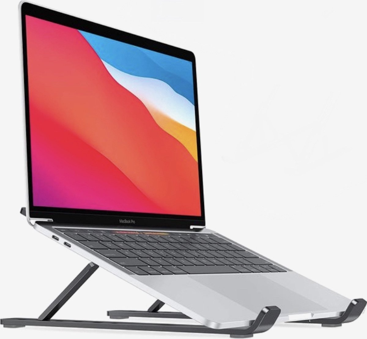 unieke laptop standaard - laptop standaard – Laptophouder – Opvouwbaar – Notebook/boek/tablet – 11 t/m 17 inch - Zwart - Laptop standaard - laptop standaard verstelbaar – Ergonomische Laptophouder –