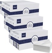 ELLIS - Professional Cellulose, tweelaags gevouwen handdoek, witte papieren handdoek / 9000 stuks