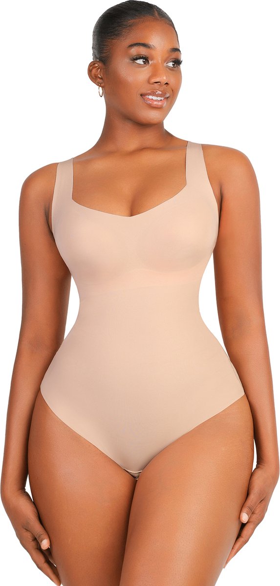 Seamless Bodysuit Shapewear - Mouwloos - nude - XL