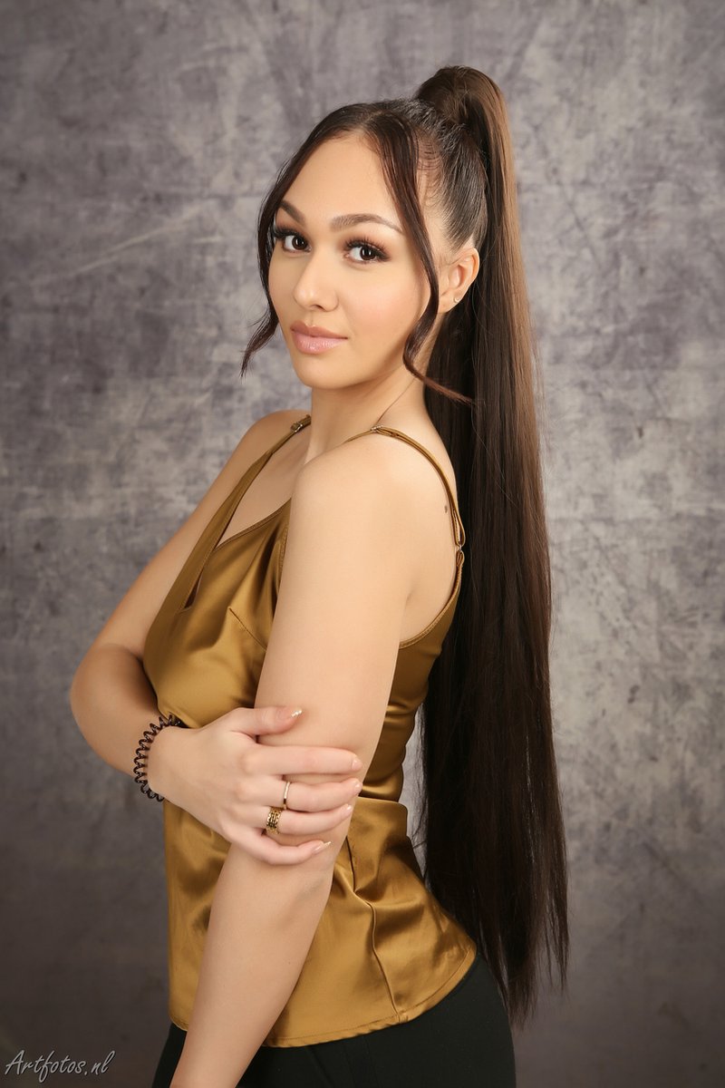 Miss Ponytails - Straight ponytail extentions - 32 inch - Bruin 6 - Hair extentions - Haarverlenging