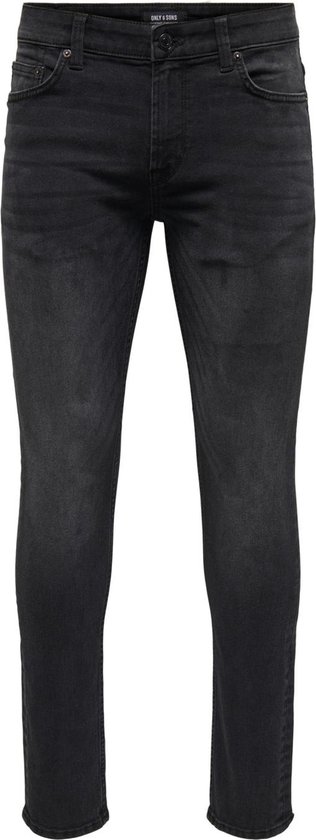 ONLY & SONS ONSLOOM Slim Fit Jeans voor mannen, lage taille, slim fit jeans, Grey denim, 36W / 34L
