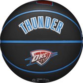 Wilson NBA Team City Collector Oklahoma City Thunder Ball WZ4016421ID, Unisex, Zwart, basketbal, maat: 7