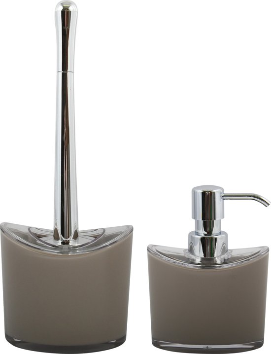 MSV Toiletborstel houder|wc-borstel Aveiro - kunststof - lila paars