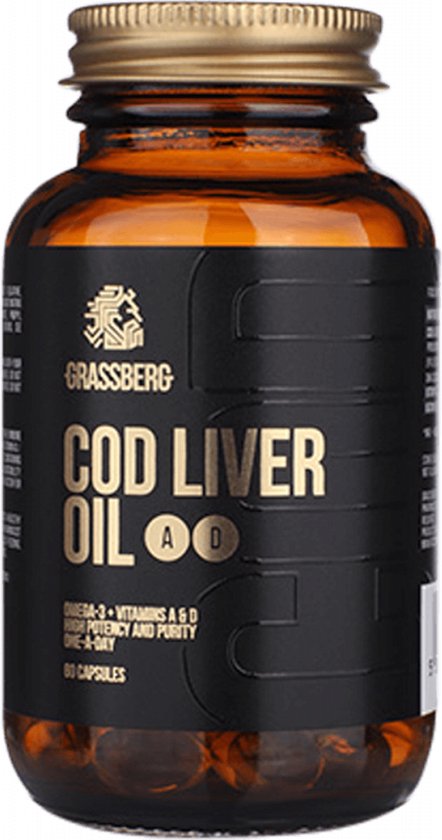 Cod Liver Oil + A + D (60 Caps) Unflavoured