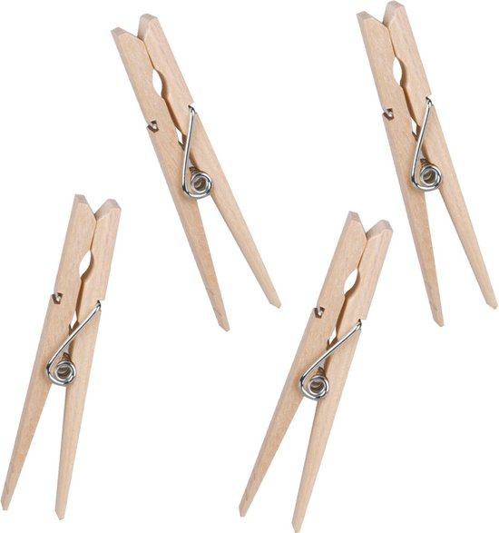 Foto: Urban living basic plus size wasknijpers 40x bamboe 8 cm