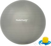 Ballon de fitness Tunturi - Gymball - Ballon Swiss - 75 cm - Incl. pompe - Argent