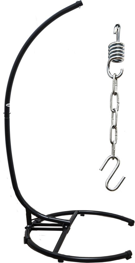 Tot 150kg: Metalen Hangstoel Frame - 210cm Standaard Ophangstoel Schommelstoel
