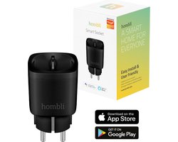 Hombli Slimme Stekker - Smart Plug met App Bediening - Wifi Stopcontact - Tijdschakelaar voor…