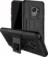 Coverup Rugged Kickstand Back Cover - Geschikt voor Samsung Galaxy S9 Hoesje - Zwart