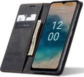 Hoesje geschikt voor Nokia G22 - Book Case Leer Slimline Zwart