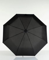 Lasessor – Paraplu – Zwart – 27cm - Vol - Automatische - Opvouwbare - Reis – Stormparaplu - Open close knop – Windproof - Baleinen 8