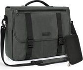 Laptop Bag 15.6 Inch Laptop Briefcase Work Bag Men Waterproof Laptop Shoulder Bag Business Notebook Computer Bag for Work/School/Men/Women (Grey)