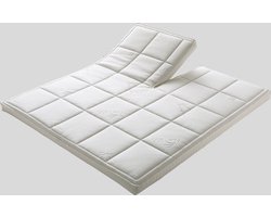Bedden Amsterdam B.V. Splittopper SG45 HARD - 10cm dik - anti allergische - afritsbare hoes - wasbaar op 30 graden - Oeko-Tex standard 100 gecertificeerd - 180x220