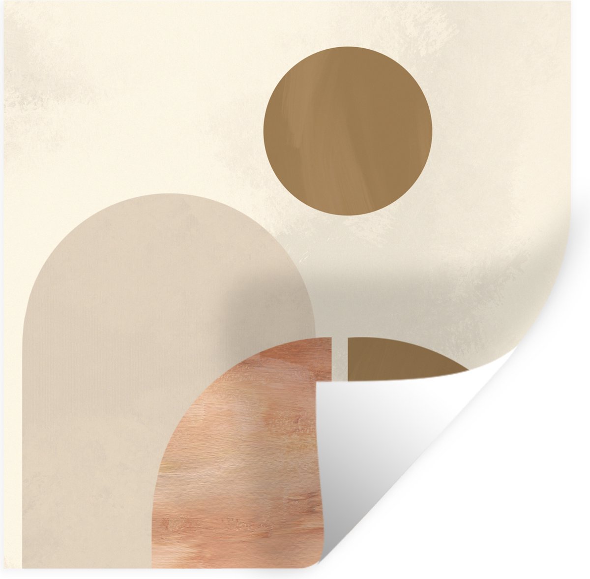 Muurstickers - Sticker Folie - Vormen - Abstract - Design - 50x50 cm - Plakfolie - Muursti