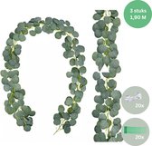Joya Party® Eucalyptus Slinger Versiering Set van 3 stuks | Feestversiering | Botanical Backdrop Planten Decoratie voor Woonkamer, Balkom & Feest | Kunstplant, Hangplant, Nepplant & Plant