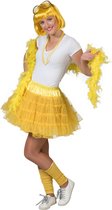 Pierros - Dans & Entertainment Kostuum - Fleurige Gele Petticoat Karina - Vrouw - Geel - One Size - Carnavalskleding - Verkleedkleding