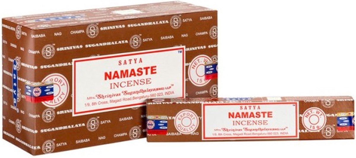 Encens Satya Namaste 12 Boites