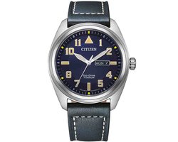 Citizen BM8560-45LC Horloge - Leer - Blauw - Ø 42 mm