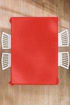 Tafelkleed - Tafellaken - 150x220 cm - Rood - Kleur - Effen - Binnen en Buiten