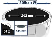 Springmat voor trampoline Ø 305 cm | voor 54 veren - veerlengte 14 cm