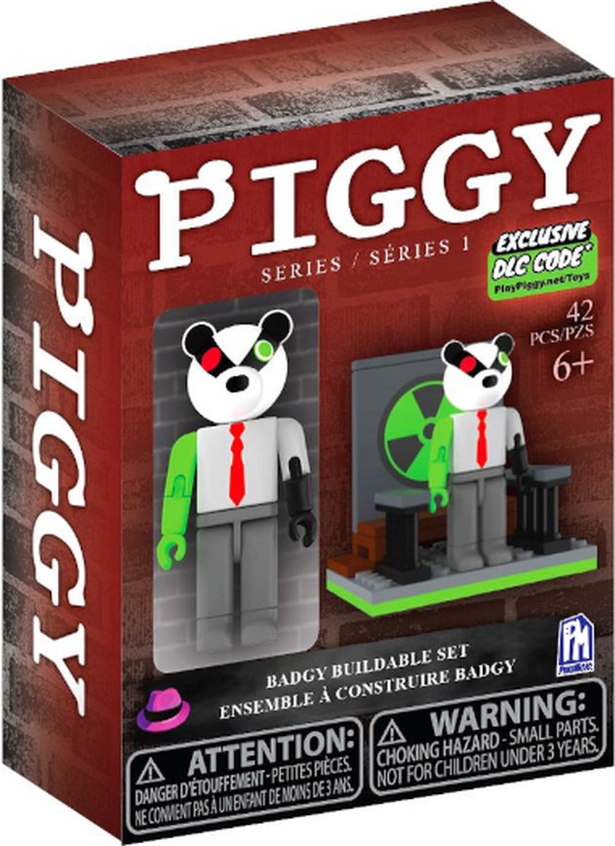 Piggy 316 Piece Laboratory Deluxe Buildable Set with Exclusice DLC Code -  Includes Piggy, Soldier and Badgy Figures 