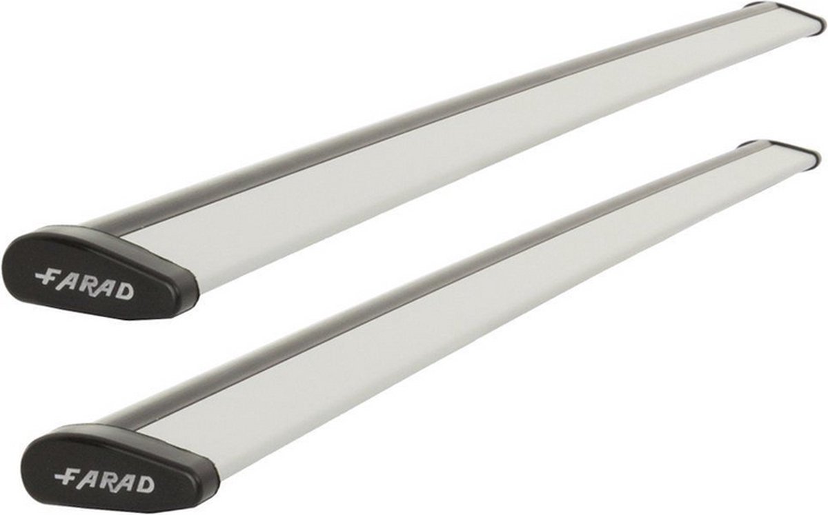 Dakdragers geschikt voor de Peugeot 5008 glad dak 2009 t/m 2017 met fixpoints - Aluminium - Hoog laadvermogen 100kg - Wingbar Grijs - Merk Farad