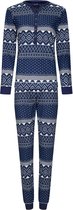 Rebelle - Dames Pyjama set Chrissy - Blauw - Katoen - Maat 38