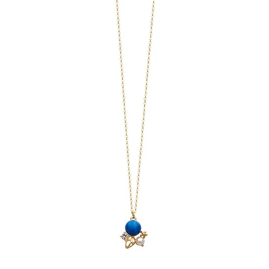 Les Cordes - XALO - Collier - Blauw - Metaal - Juwelen - Sieraden - Dames
