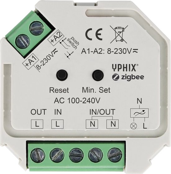 Foto: Draadloze led dimmer zigbee 230v