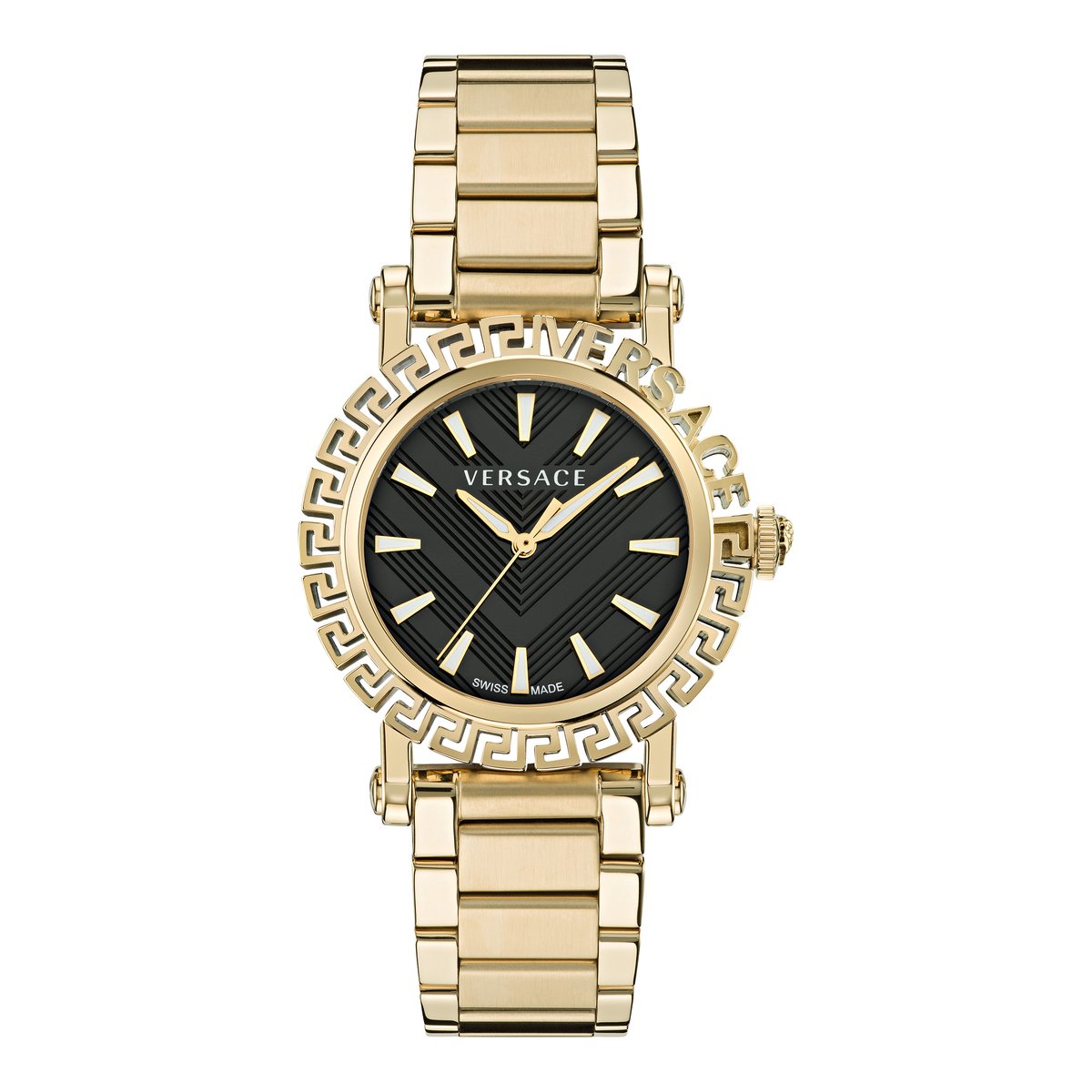 Versace Greca Glam VE6D00323 Horloge - Staal - Goudkleurig - Ø 38 mm
