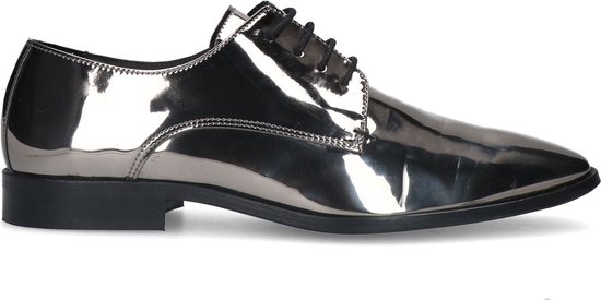 Sacha - Homme - Chaussures à lacets métallisées argentées - Taille 41