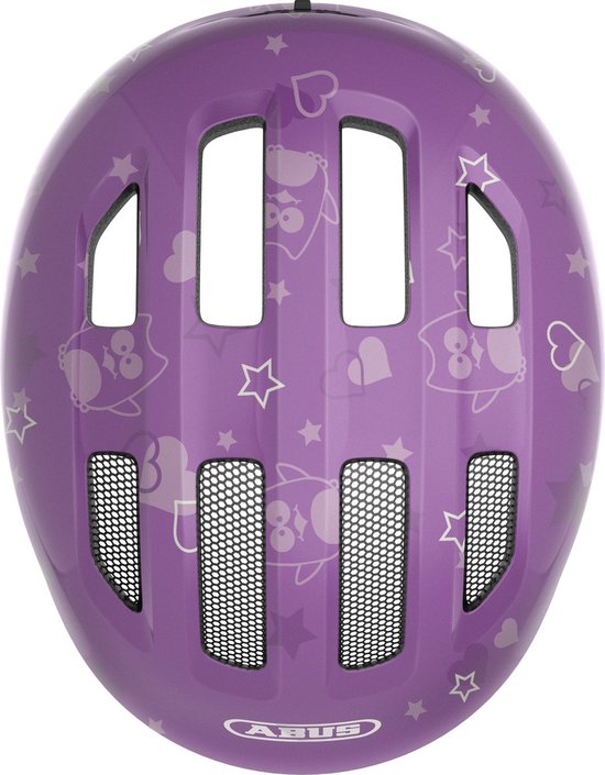 Fietshelm ABUS SMILEY 3.0 purple star M - 50-55 cm - paars - Geschikt voor gebruik op kinderfietsen - 240 g — afbeelding 3