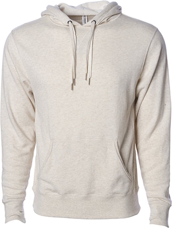 Unisex Midweight French Terry Hoodie met capuchon Oatmeal Heather - M