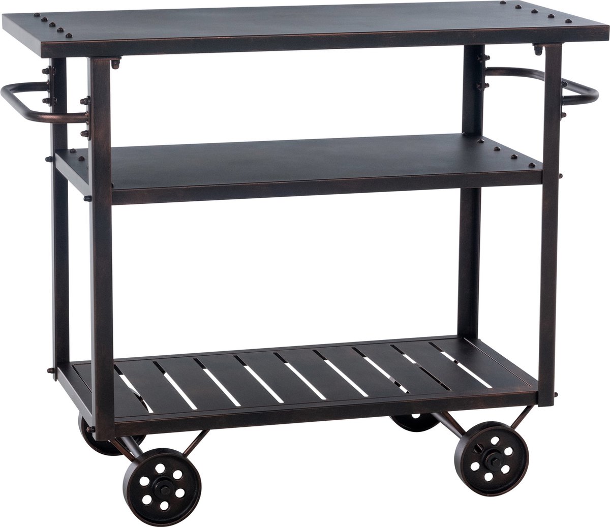 CLP Spring Serveerwagen - Op wieltjes - Trolley - bronzen
