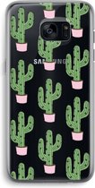 Case Company® - Hoesje geschikt voor Samsung Galaxy S7 Edge hoesje - Cactus Lover - Soft Cover Telefoonhoesje - Bescherming aan alle Kanten en Schermrand