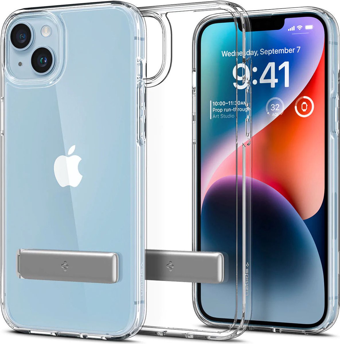 Geschikt voor Spigen Apple iPhone 14 Plus Ultra Hybrid S Back Cover Hoesje Transparant