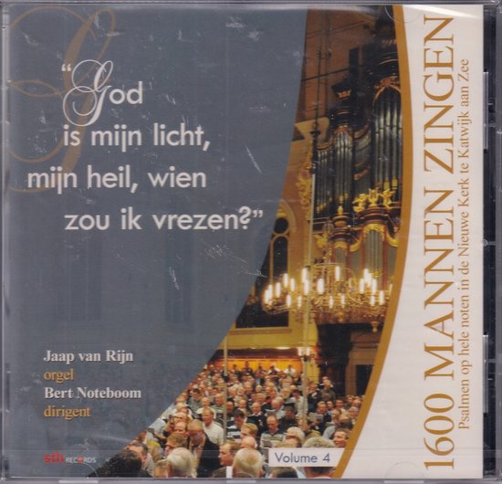 God is mijn licht, mijn heil, wien zou ik vrezen? - 1600 mannen zingen Psalmen op hele noten in de Nieuwe Kerk te Katwijk aan Zee deel 4