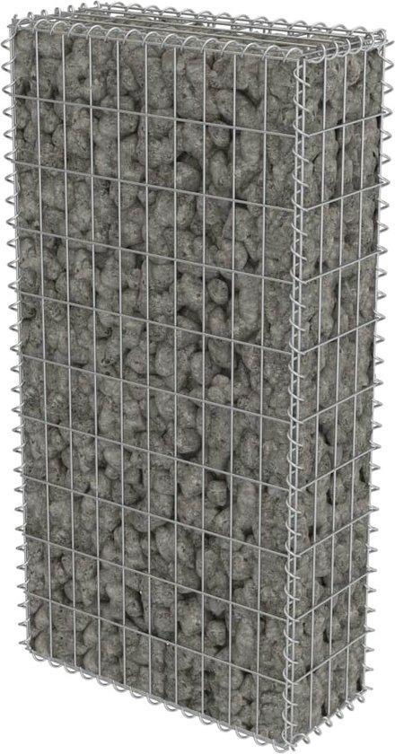 vidaXL Schanskorf met deksels 150x100x30 cm gegalvaniseerd - Schuttingen