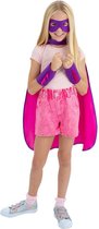 Smiffys Cape Kids Super Hero Kit Rose